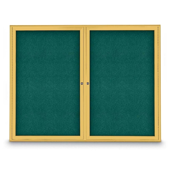 Sliding Door Indoor Enclosed Corkboard, 9
